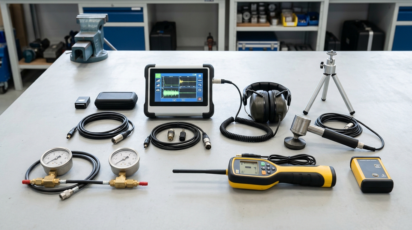 Acoustic ground sensor and electronic leak locator used for finding under-slab leaks in Hemet
